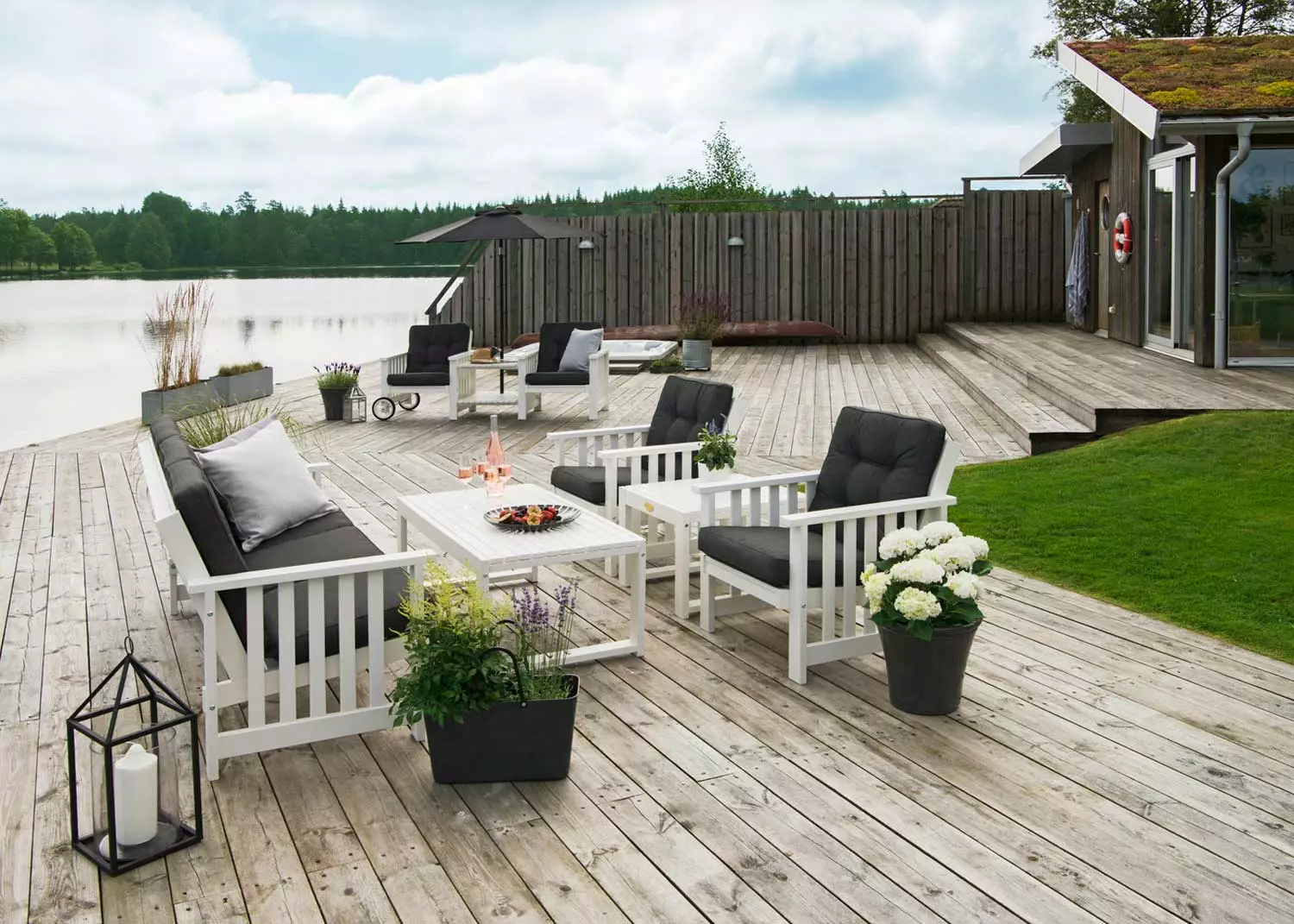 Hillerstorp Gotland Bank 3-zits 182 Cm, Wit - Afbeelding 5