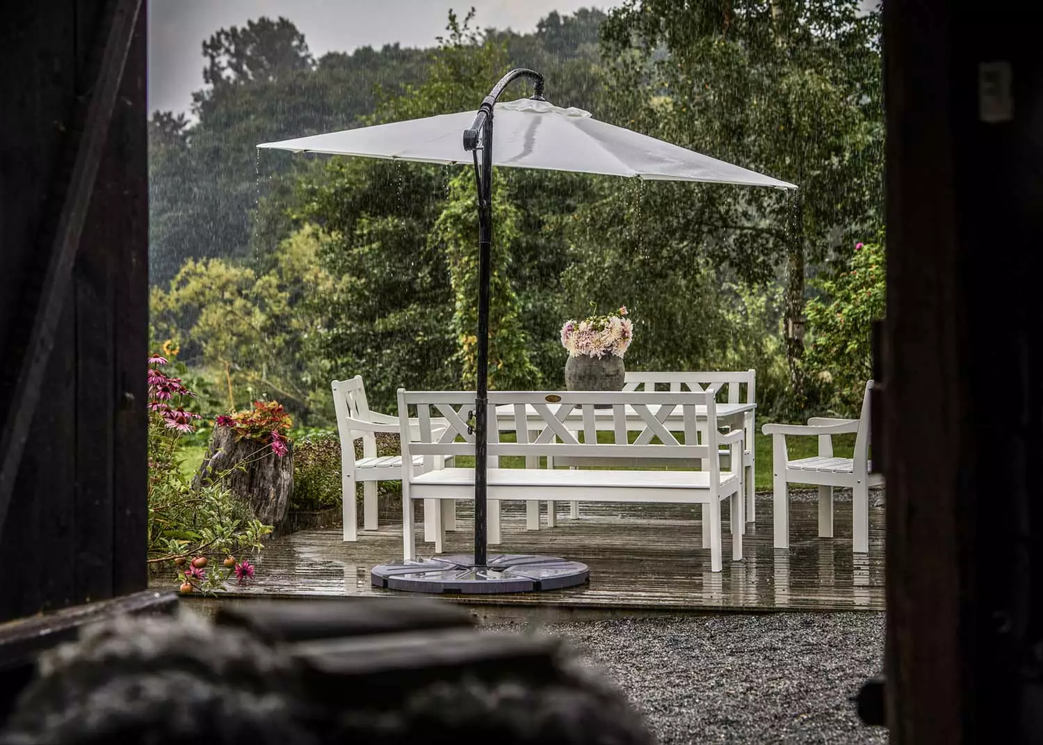 Hillerstorp Läckö Bank 3-zits, Wit - Afbeelding 2