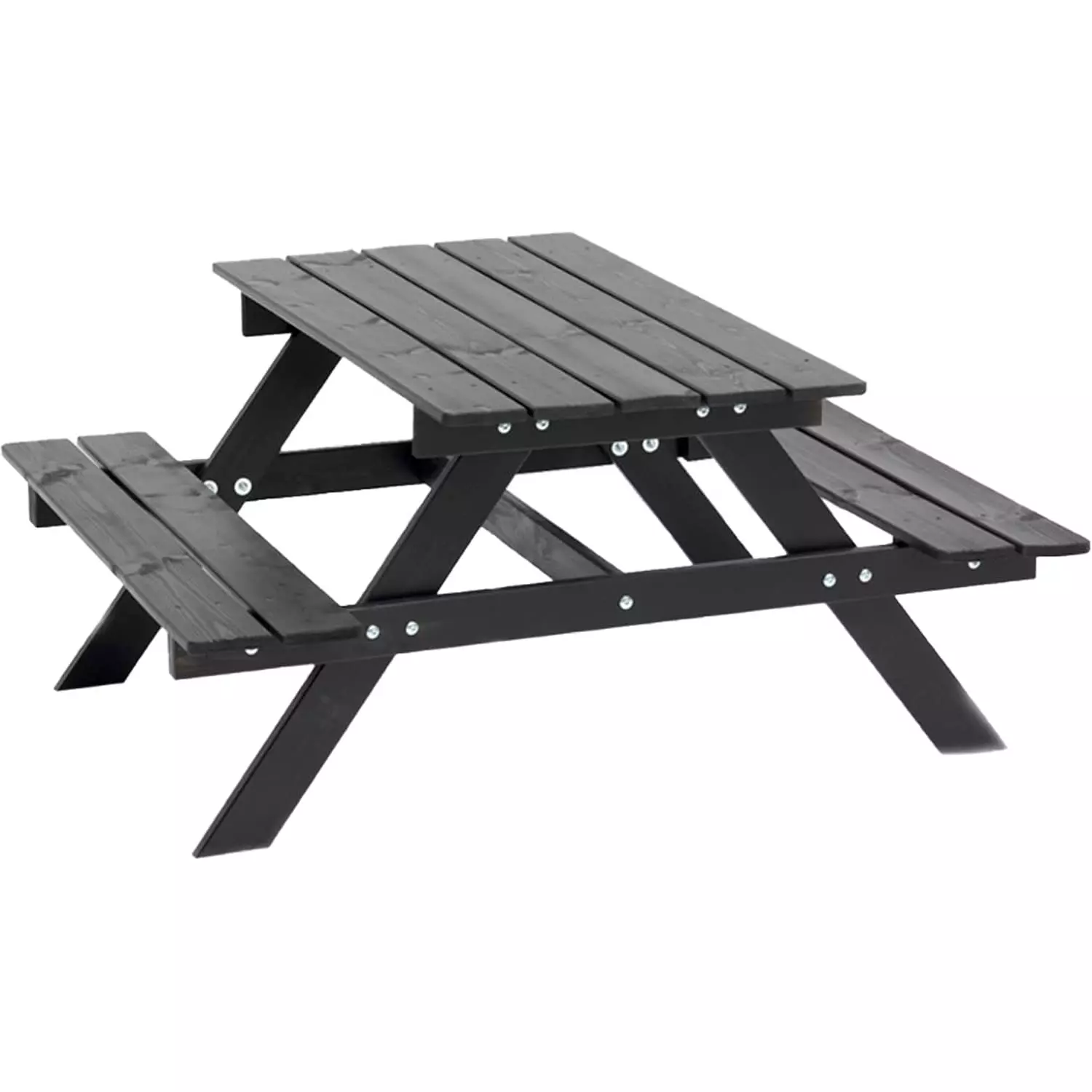 Hillerstorp Picnic Mini Picknicktafel 48x90 Cm, Zwart