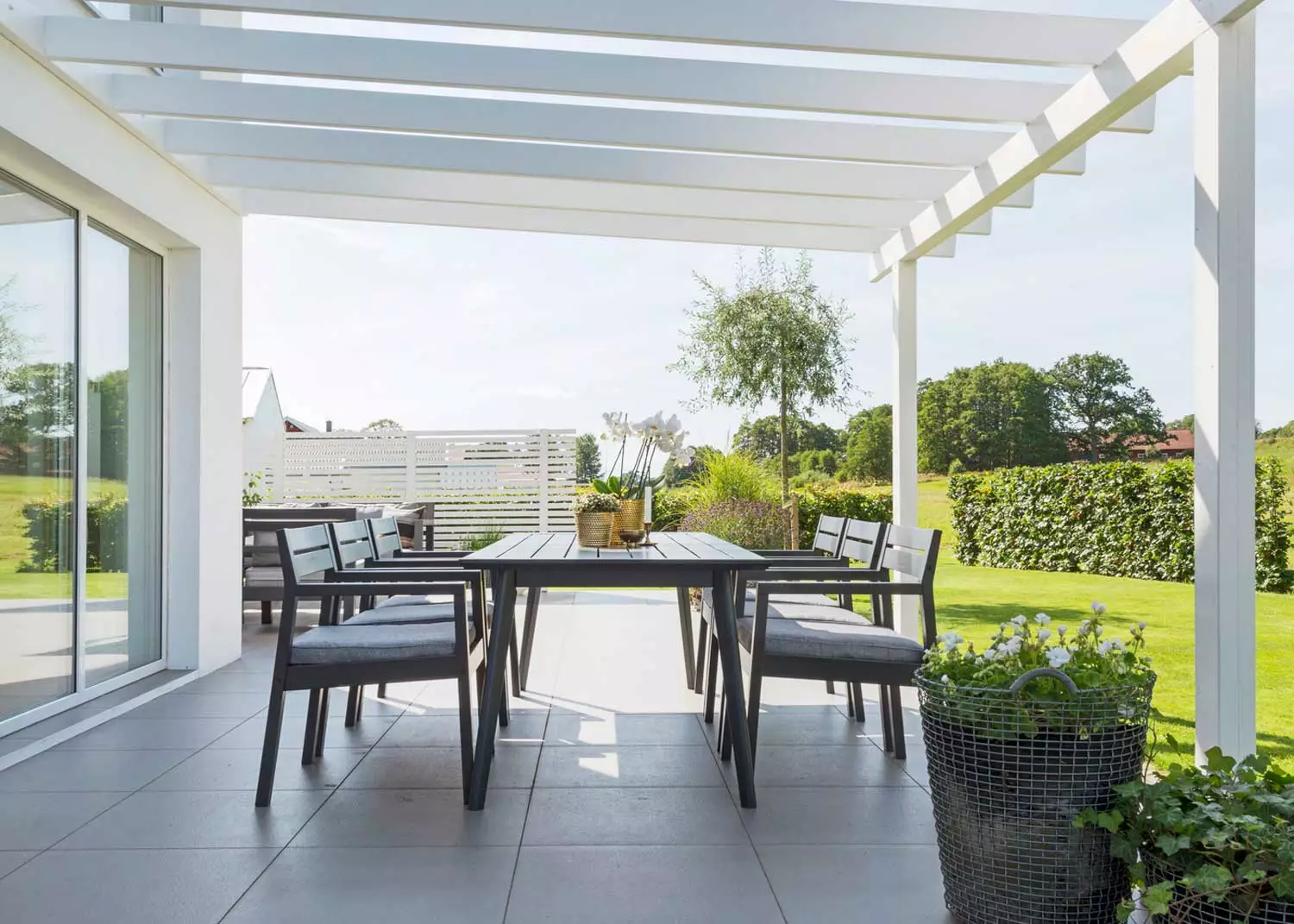 Hillerstorp Stoltö Eettafel 90x220x72 Cm, Orkaangrijs - Afbeelding 3