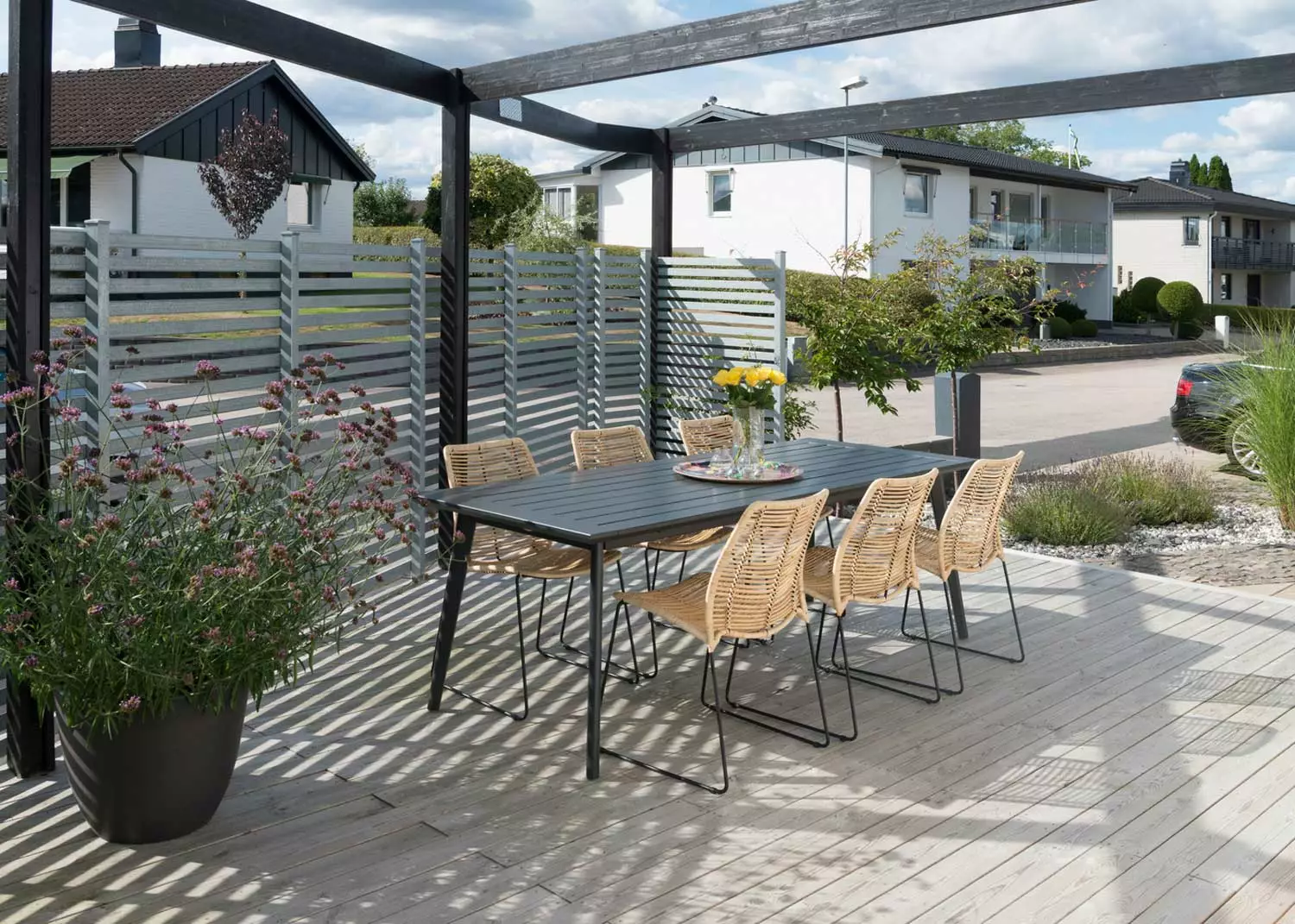 Hillerstorp Stoltö Eettafel 90x220x72 Cm, Orkaangrijs - Afbeelding 5