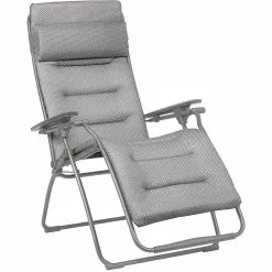 Lafuma Futura BeComfort Relaxation Chair, Light Grey / Titan