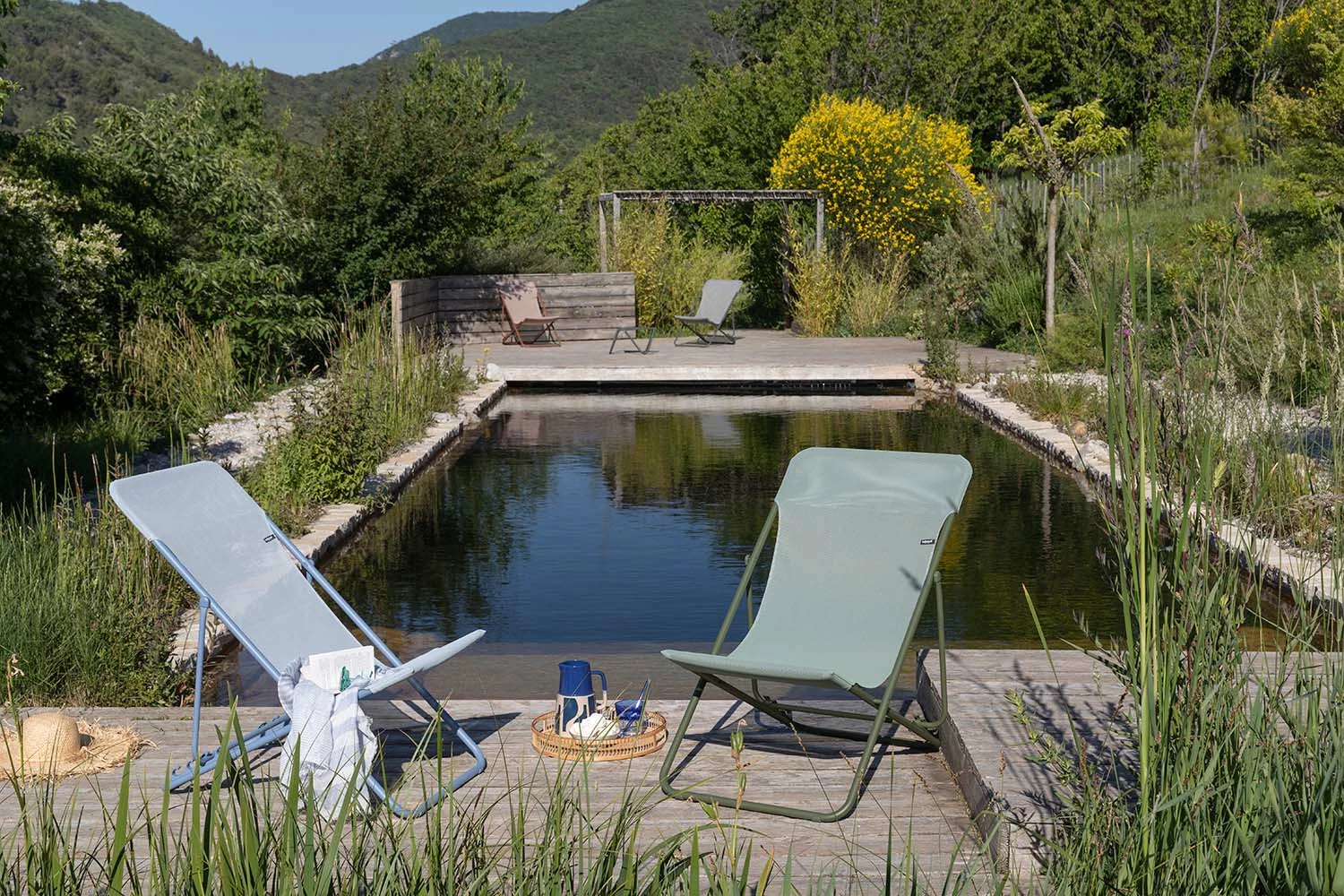 Lafuma Maxi Transat Colorblock Batyline® Iso Ligstoel, Moss - Afbeelding 4