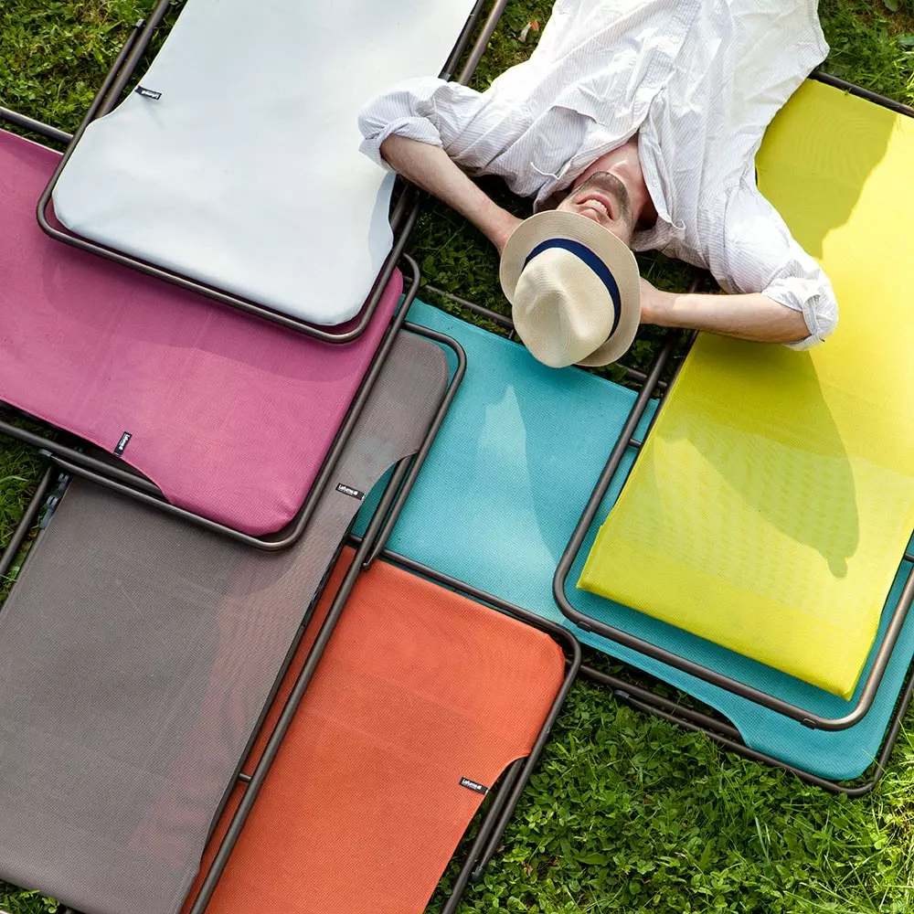 Lafuma Maxi Transat Colorblock Batyline® Iso Ligstoel, Ciel - Afbeelding 6