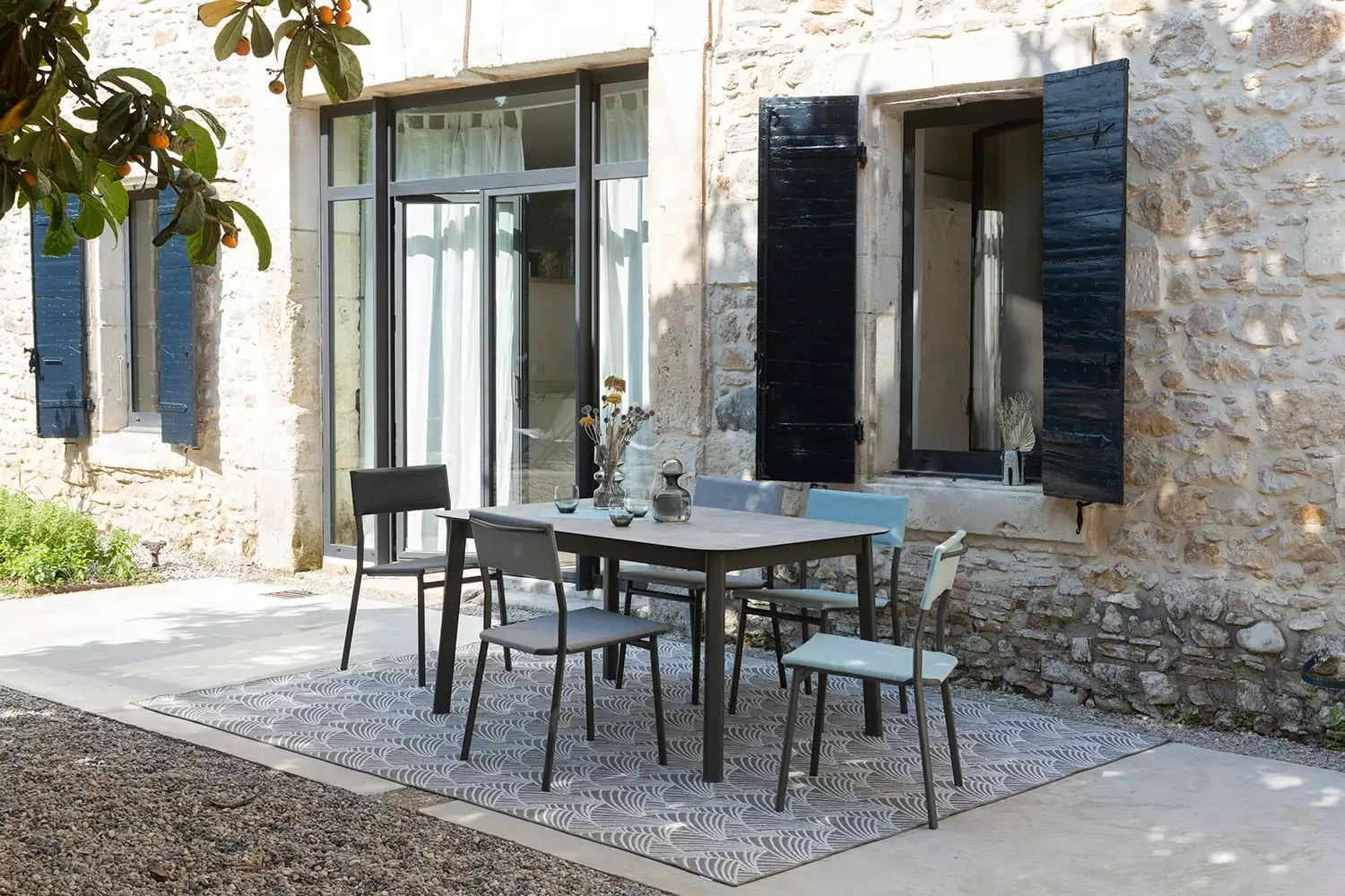 Lafuma Oron Tafel Aluminium, M 100x170-205 Cm, Titan / Ciment - Afbeelding 3