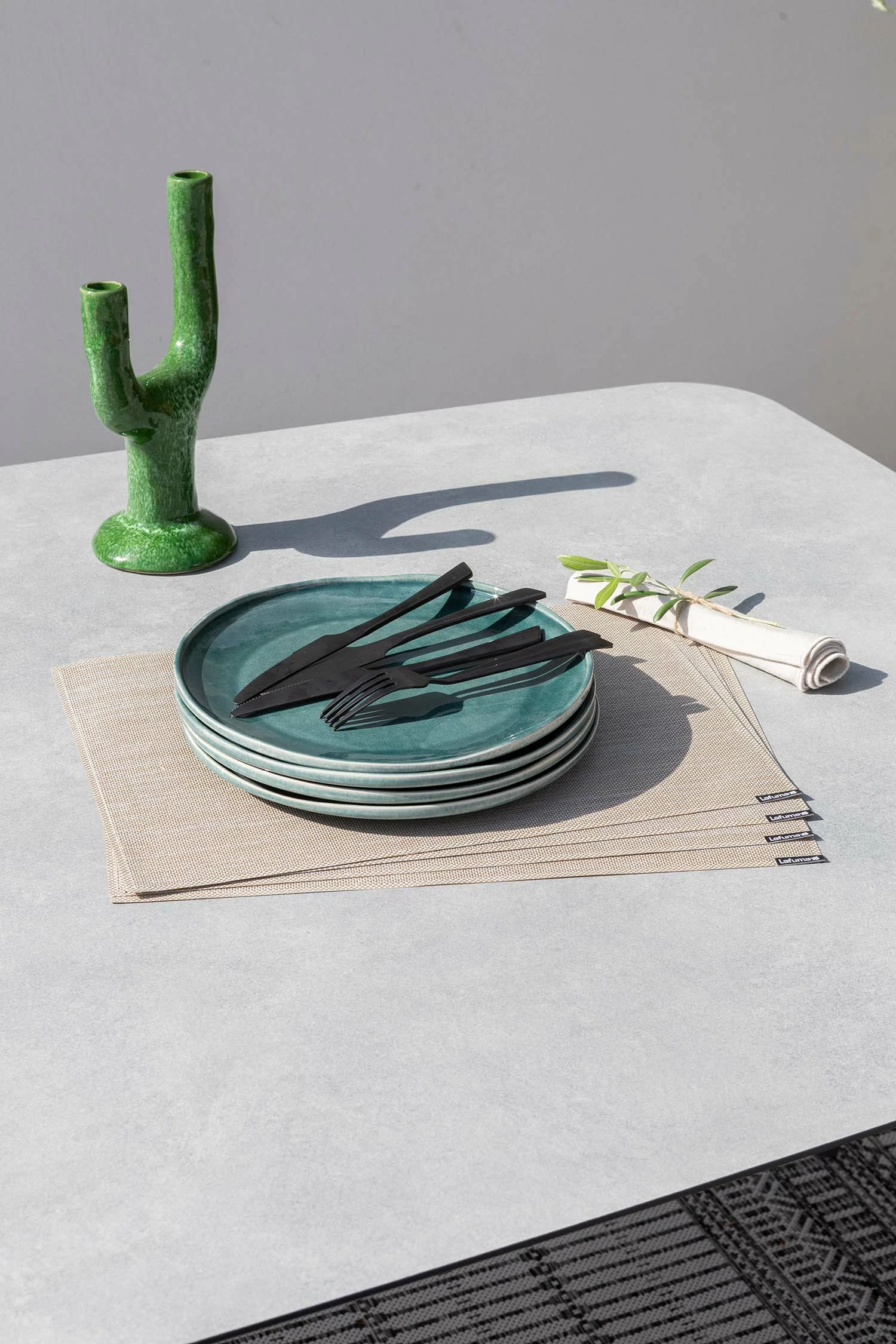 Lafuma Oron Tafel Aluminium, M 100x170-205 Cm, Titan / Ciment - Afbeelding 5