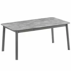Lafuma Oron Tafel Aluminium, M 100x170-205 Cm, Titan / Ciment
